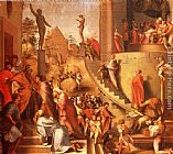 Jacopo Pontormo Canvas Paintings - Joseph With Jacob In Egypt